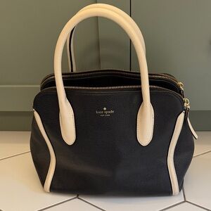 Kate Spade Black and Cream Satchel